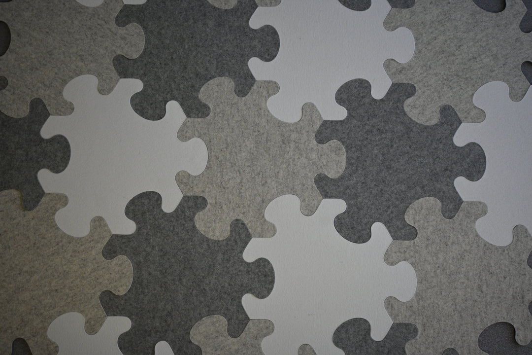 Puzzle-Spielmatte aus Merinofilz (beige/weiß)