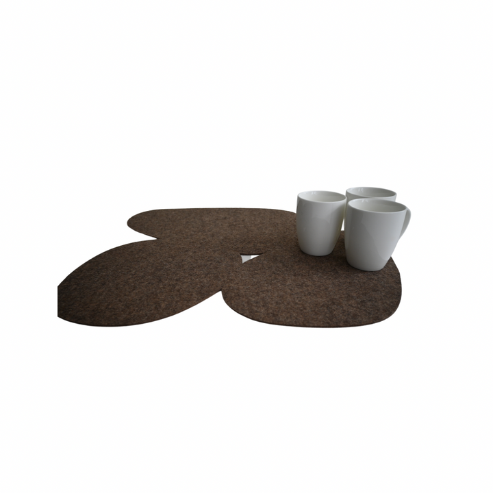 Medium table centrepiece "Stone" (brown)