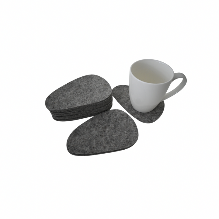 Cup coaster "Stone" (grey) 4 pcs set