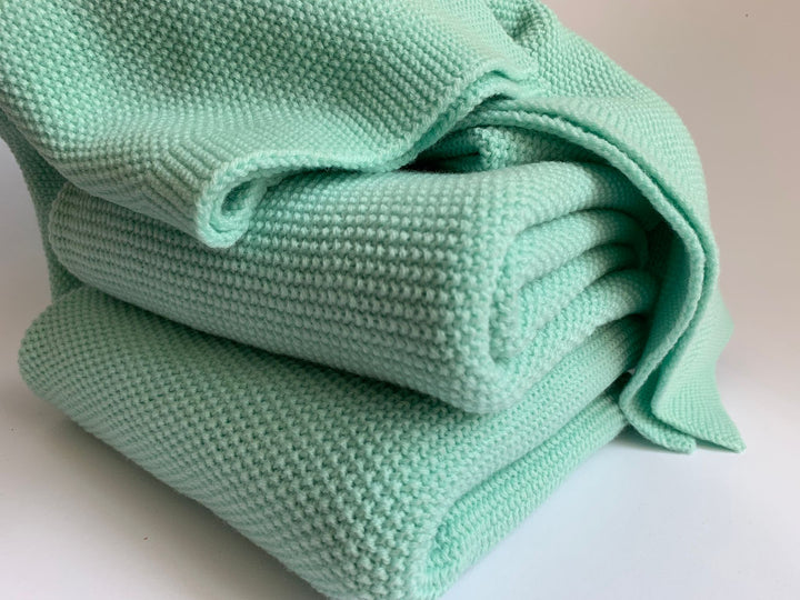 Merino wool blanket (mint green)