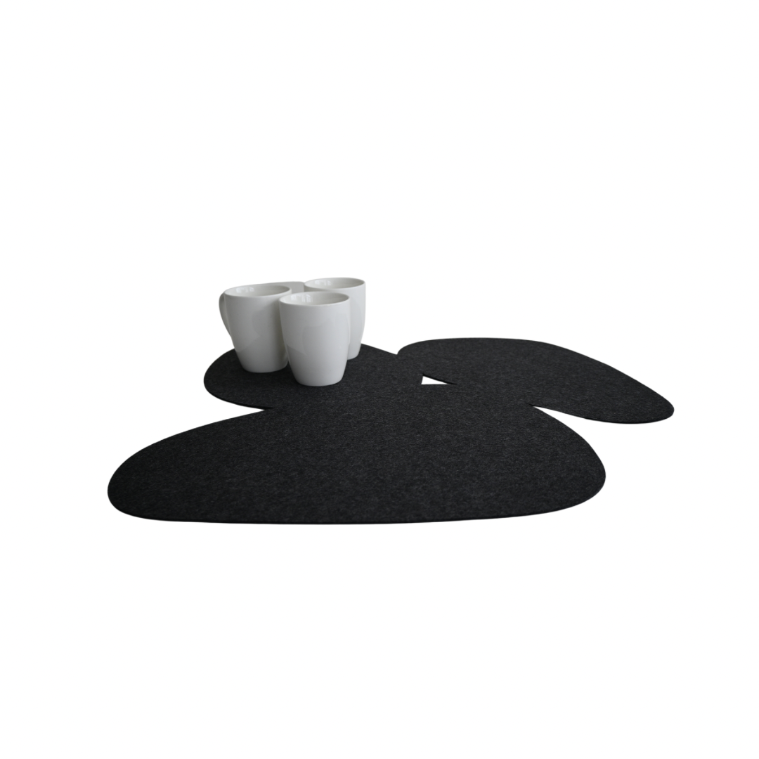 Medium table centrepiece "Stone" (black)
