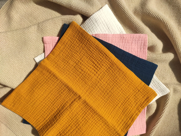 Set of 4 double layer muslin comforters