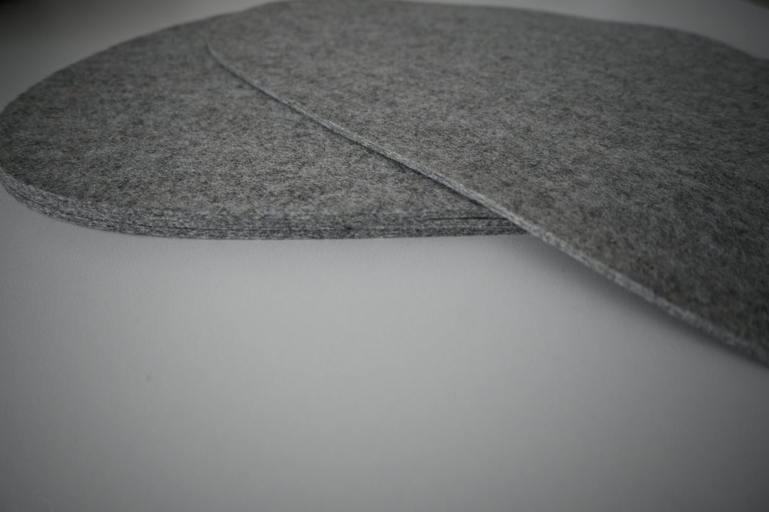Plate placemat "Stone" (grey) 4 pcs